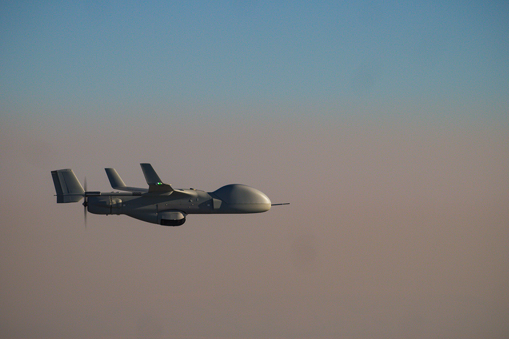 BLackjack Extended range flying over clouds.