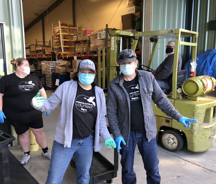 Insitu volunteers at Fish Foodbank