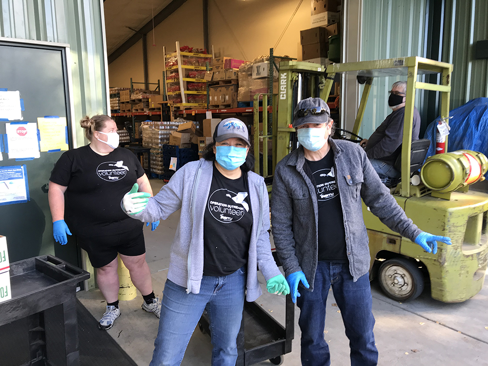 Insitu volunteers at Fish Foodbank